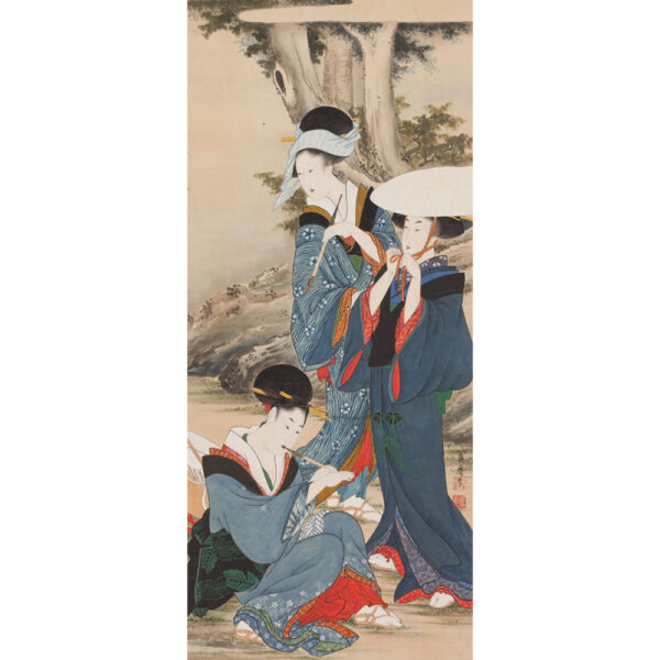 藤麿《旅の女》部分 享和(1801～04)～文化年間(1804～18)前期頃 光ミュージアム所蔵